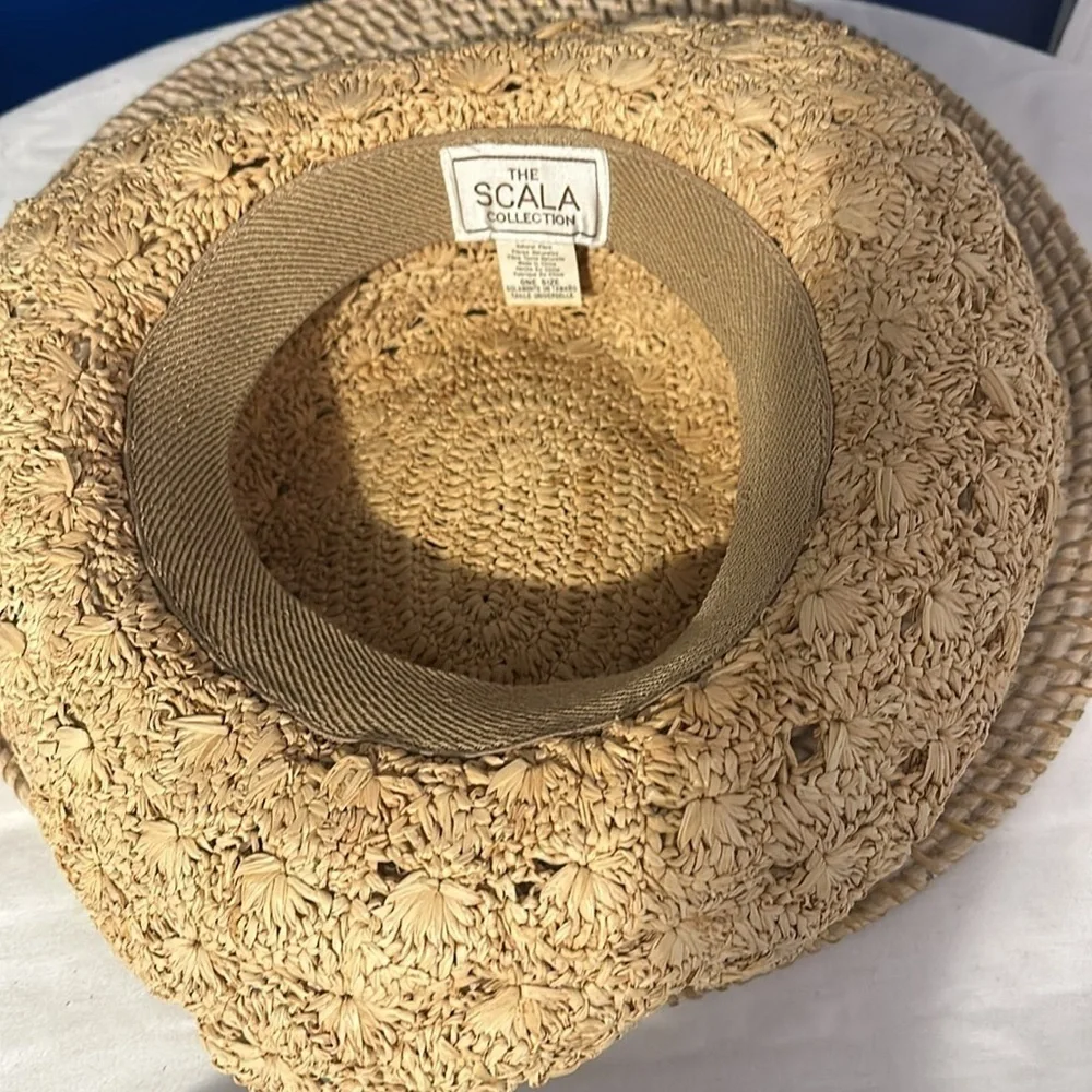 Women’s The Scala Collection Woven Natural Straw Sun Hat One Size